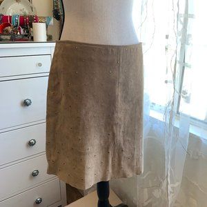 for joseph Swarovski Crystal studded suede mini